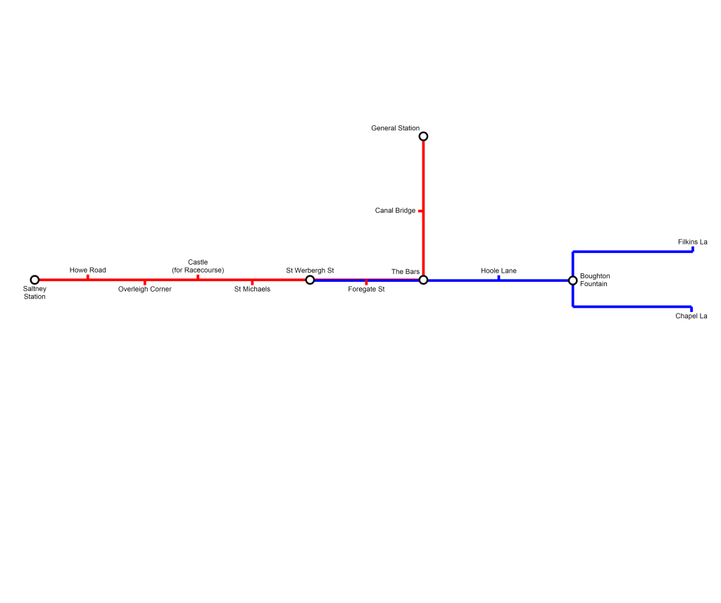Chester Metro Map