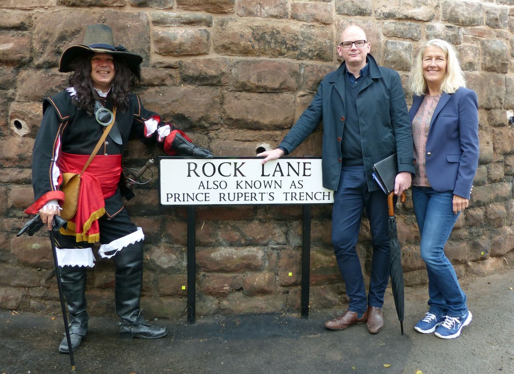 Cllrs Beacham and Gittins with Prince Rupert