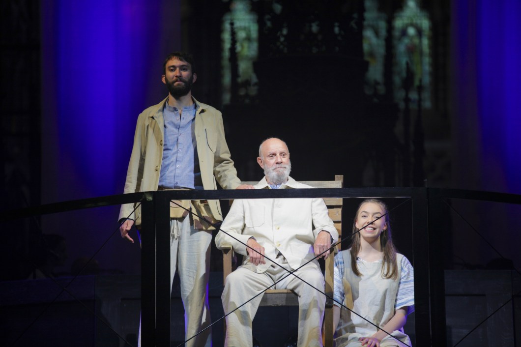 Nick Sherratt as Jesus, William Wood as God and Catherine Thomas as the Holy Spirit 3