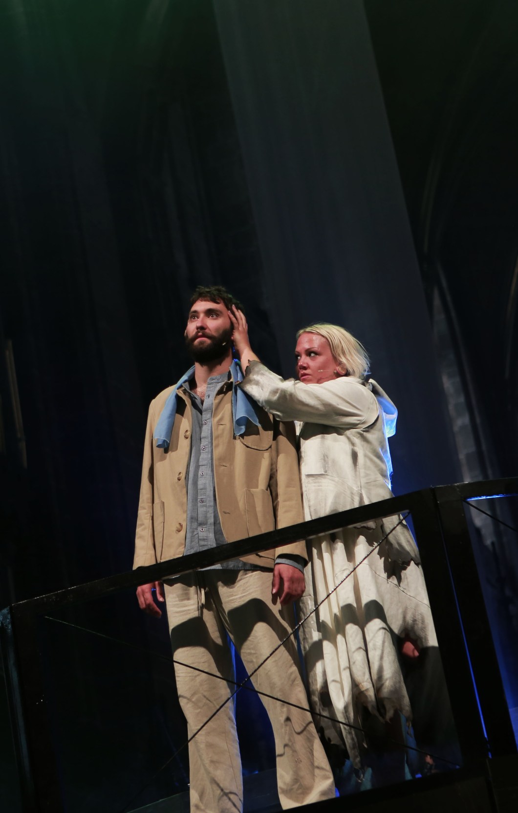 Nick Sherratt as Jesus with Becca Gates-Patch as Lucifer 2